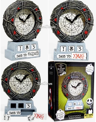 Disney The Nightmare Before Christmas Countdown Table Clock Hot Topic Exclusive - Image 1 of 4
