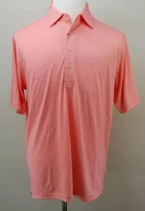 DONALD ROSS Golf Polo Shirt, Mens Size M, Coral, Short Sleeves, Stretch, NEW - Picture 1 of 12