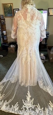 Wedding lace gown beautiful designs plus size 24W - Image 1 of 4