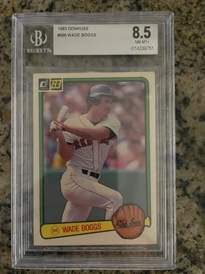 1983 Donruss #586 Wade Bogg Rookie Card 8.5 NM-Mt+ - Image 1 of 2