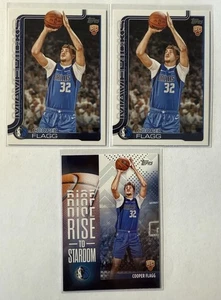 2 2025-26 Topps Cooper Flagg RC & 1 Rise to Stardom RC - Picture 1 of 2