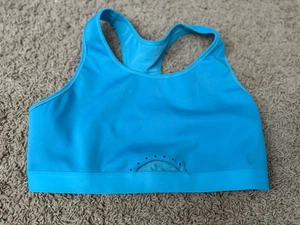 Nike Women Sports Bra Medium Blue Wireless Racerback Adjustable - Picture 1 of 4