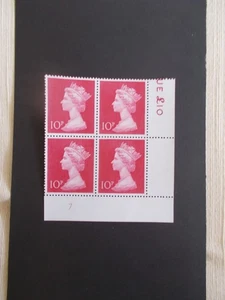 GB QEII 1970 10p Machin High Value in Plate Block of 4 Plate 7 Unmounted Mint - Picture 1 of 1