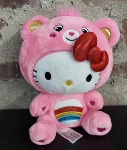 Hello Kitty Care Bear Cheer Costume Pink Plush Stuffed Animal Plush  - Picture 1 of 3