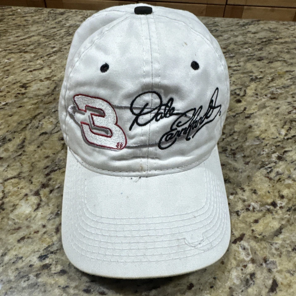 Dale Earnhardt Blanco SnapBack Chase Auténtico Sombrero De Colección #3 Usado Cpix Foto 1 de 4