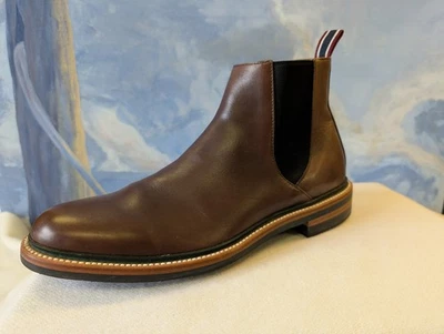 J. Crew весла полоски Chelsea загрузки я коричневый носили 1 X $289 - Изображение 1 из 4