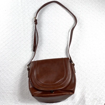 Sole Society Cartera Bolso Bandolera Marrón Sillín Bolso Estilo Foto 1 de 4