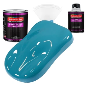 Restoration Shop Petty Blue Acrylic Urethane Quart Kit Auto Paint - Picture 1 of 5