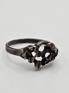 Vintage Sterling Silber Modernist Zierlicher Ring Größe 6 - Bild 1 von 9