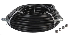 Sewer Jetter Hose 4000 PSI & 4 Thruster Flusher Monster & Degreaser Nozzles - Picture 1 of 9