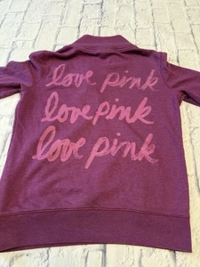 Victoria's Secret PINK XS Quarter Zip Purple Sweatshirt, Pink XS - Picture 1 of 10