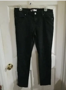 Pantalones de mezclilla No Boundaries para mujer 13 juniors negros de pierna recta elásticos - Imagen 1 de 8