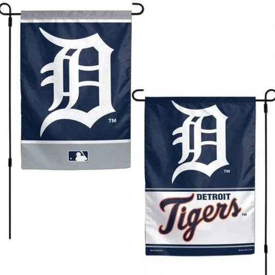 New Licensed MLB Detroit Tigers 2 Sided Garden Flag Wincraft  S207 - Image 1 of 1