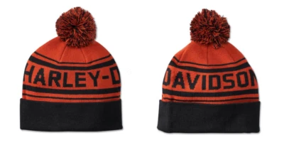 Harley Davidson Harley-Davidson Combustion Pompom Hat naranja #97658-24VM Foto 1 de 3