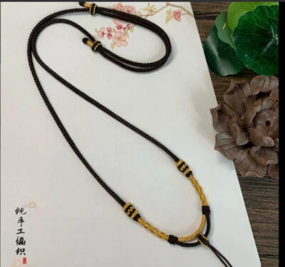 Cuerda collar 8 hebras tejido a mano de alta calidad Foto 1 de 4