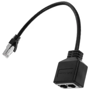 Cavo Dell'adattatore Di Rete Sdoppiatore Cavi Splitter Ethernet Alta Velocità - Photo 1/12