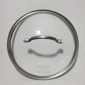 Green Life Replacement Lid Glass pan pot 9.25" Inner Diameter Metal Handle - Picture 1 of 2