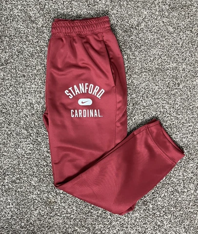 Nike Stanford Cardinal Basketball Athletic Sweatpants Red Men's Medium Cover