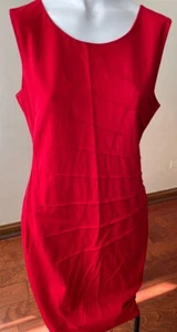Calvin Klein Damen Kleid - Größe 12 - rot - Bild 1 von 3