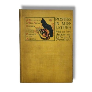 Posters in Miniature Antique Book Edward Penfield 1896 Robert Howard Russell - Picture 1 of 10