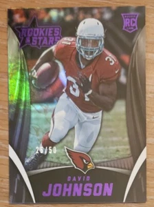 2015 David Johnson RC/50 Team Logo Holo Panini #149 Rookies & Stars Fútbol  - Imagen 1 de 4