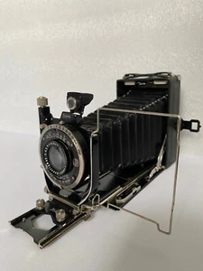 Macchina fotografica a lastra Kodak-Nagel, "Recomar n.18", 6,5x9, 1930, ottime condizioni + custodia - Foto 1 di 24