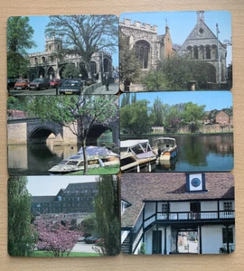 Set of 6 coasters with Scenes Of Godmanchester **RARE** NEW - Picture 1 of 4