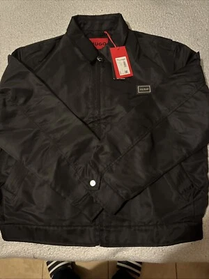 Men Hugo BOSS  Jacket Loose Fit Black Size Small NWT - Image 1 of 4