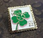 USA 22cent postage stamp pin badge Best Wishes Clover