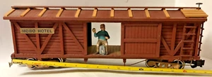 (G) Custom G-Scale Scratch Built Train 'BoxCar' Wood vintage look 9/10 - Picture 1 of 24