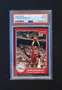 1984 Star #202 Charles Barkley XRC TRUE Rookie Card RC Graded PSA 4 RARE!! - Picture 1 of 2