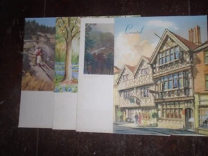 4 Vintage Cunard R.M.S. Queen Elizabeth Cruise Line Mittagsmenü 1958 - Bild 1 von 13