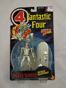 Fantastic Four Silver Surfer Space Surfing Figure 5" 1994 MARVEL ToyBiz