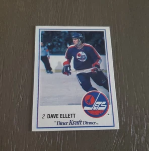 Dave Ellett 1989/90 Kraft Hockey Card 49 Winnipeg Jets - Picture 1 of 2