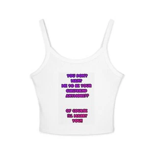 Funny Women's Spaghetti Strap Tank Top - Relationship Humor, Cute Gift for - Bild 1 von 5