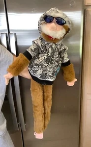 Old Man Ventriloquist Doll with Disney Mickey Mouse Hooded Jacket - Picture 1 of 6