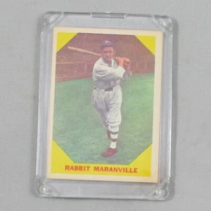 1960 FLEER BASEBALL GREATS BASEBALL CARD #21 RABBIT MARANVILLE IN SNAP CASE - Picture 1 of 2