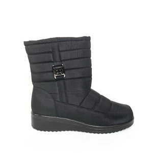 Bella Hanna Women Snow Boots Winter Shoes Faux Fur Lined Black Size 10 - Picture 1 of 4