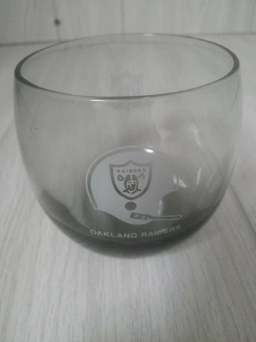 Oakland Raiders Smoke Glass NFL Cup 3 1/4" Tall Cover