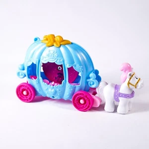 Disney Little People Princess Cinderella’s Dancing Carriage Toy Car Vehicle Blue - Picture 1 of 10