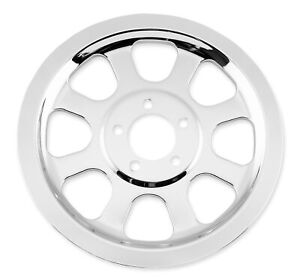 Biker's Choice 302104 Belt Drive Pulley Cover, Chrome, Harley Softail 2000-2006
