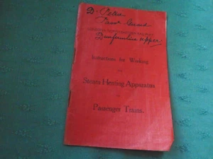 1930 BUCH - LNER EISENBAHN ANLEITUNG ARBEITEN DAMPFHEIZGERÄT IN ZÜGEN - Bild 1 von 6