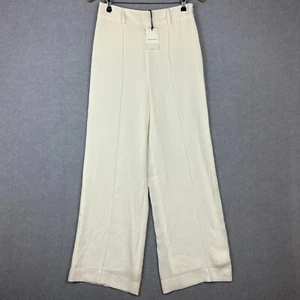 Sportscraft Pants Womens 8 White Tarni Wide Leg Vegan Silk NEW RRP $319 - Picture 1 of 9