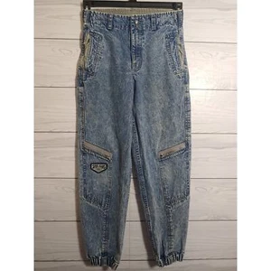 Rare Boys 80's Vintage LEVIS Sport Jogger Jeans Acid Wash size 14 - Picture 1 of 8