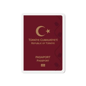 Pasaporte turco - imán troquelado - Imagen 1 de 16