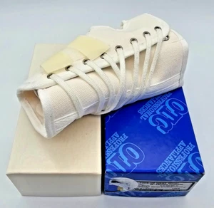 OTC Wrist Brace Right Hand Cock Up Splint Support Canvas Adjustable XL White - Picture 1 of 5