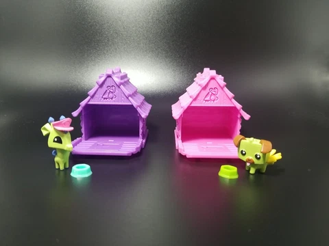 Animal Jam Figure & House Toy Set Wildworks Jazwares Lot w/ Accessories  Bowl Cover