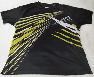 Prince Tennis Shirt Size XL Athletic 100% Polyester Black Yellow White - Picture 1 of 6