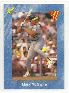 1991 Classic Baseball Trivia Game Card - #T73 - Mark McGwire - Oakland A's - Picture 1 of 1