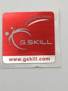 G.SKILL STICKER COMPUTER RAM STICKER LOGO 1" X 1" (25mm X 25mm) NUOVO - Foto 1 di 1